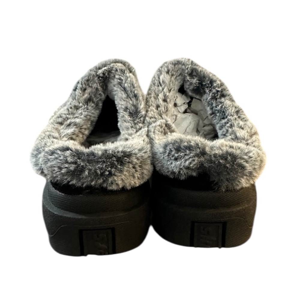 Skechers Slip On Faux Fur Lining Slide Clogs for Women, Size 9…Black & Gray. - Picture 5 of 10